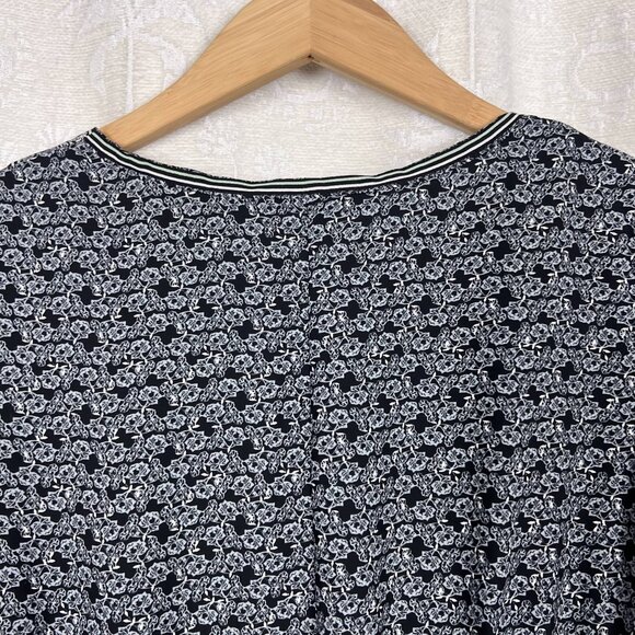 Max Studio London floral maxi wrap dress balloon sleeves chiffon boho print - Picture 8 of 12